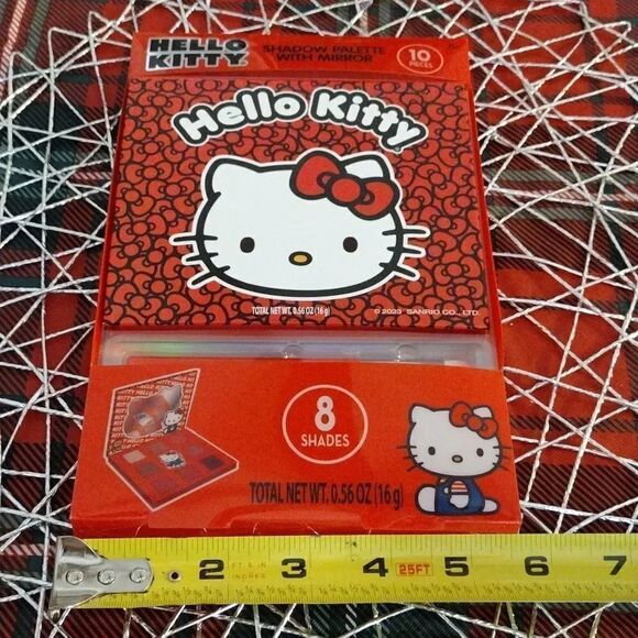 Hello Kitty Shimmery Eye Shadow Palette with Mirror and Brush NWT - Picture 14 of 14